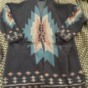 Dressed in Lala Women's Patterned Cardigan Sweater